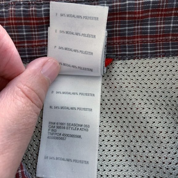 The North Face Long Sleeve Red Blue Plaid Shirt - Picture 8 of 11